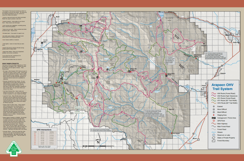 Arapeen OHV Trail Map