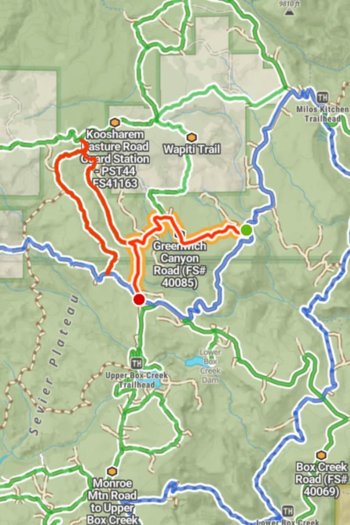 Brindley Dairy, South Fork Greenwich Creek, and Greenwich Canyon Road