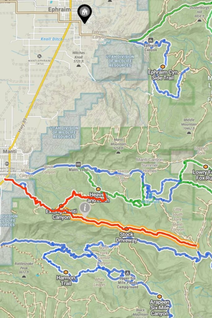 Exiting Manti Canyon and Stock Driveway​