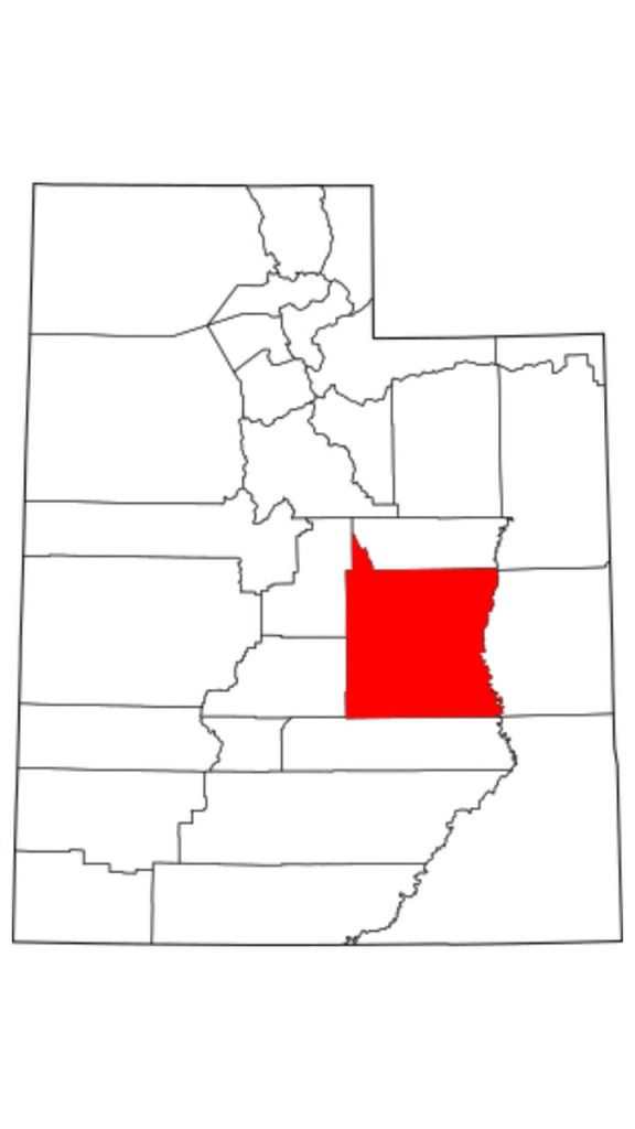 Emery County Utah Map