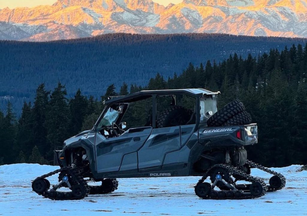 Activities with UTV Tracks in winter