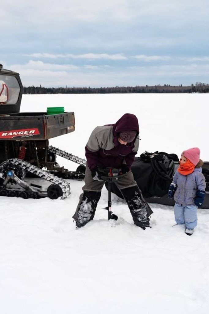 Ice Fishing with Tracked UTVs