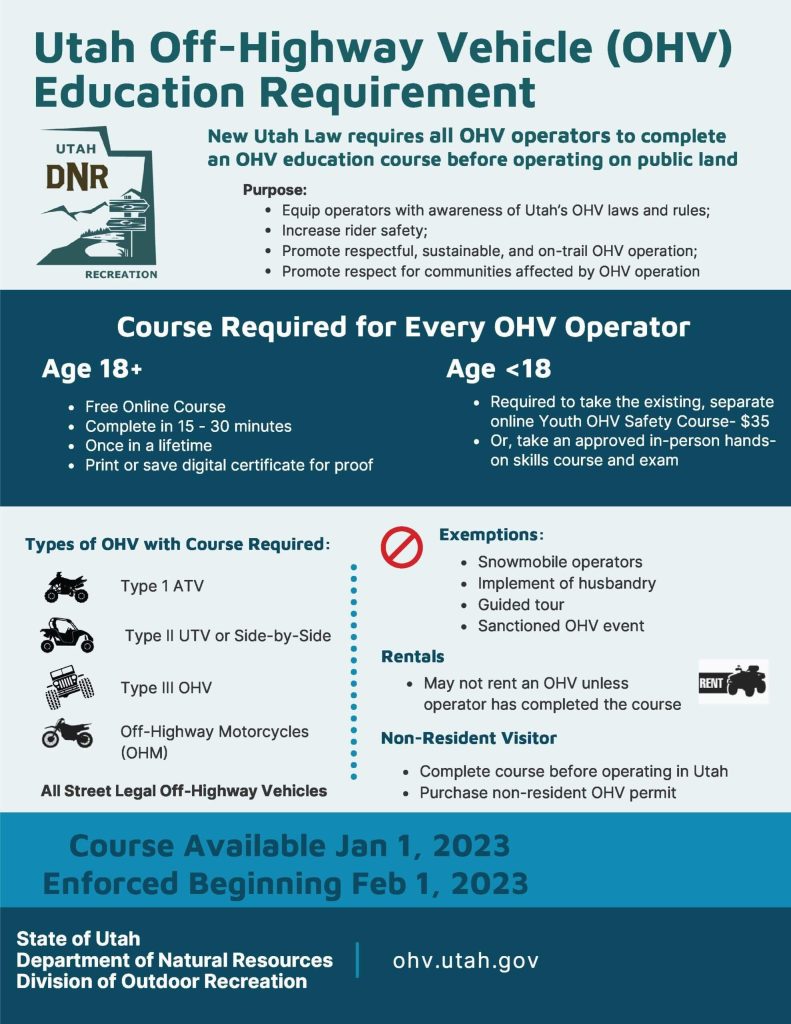 UTV Safety Training Courses in Utah